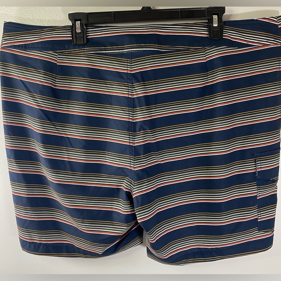 Goodthreads Men's Swim Shorts Navy/Striped - Size 42 NWOT SKU1062 - Picture 6 of 12